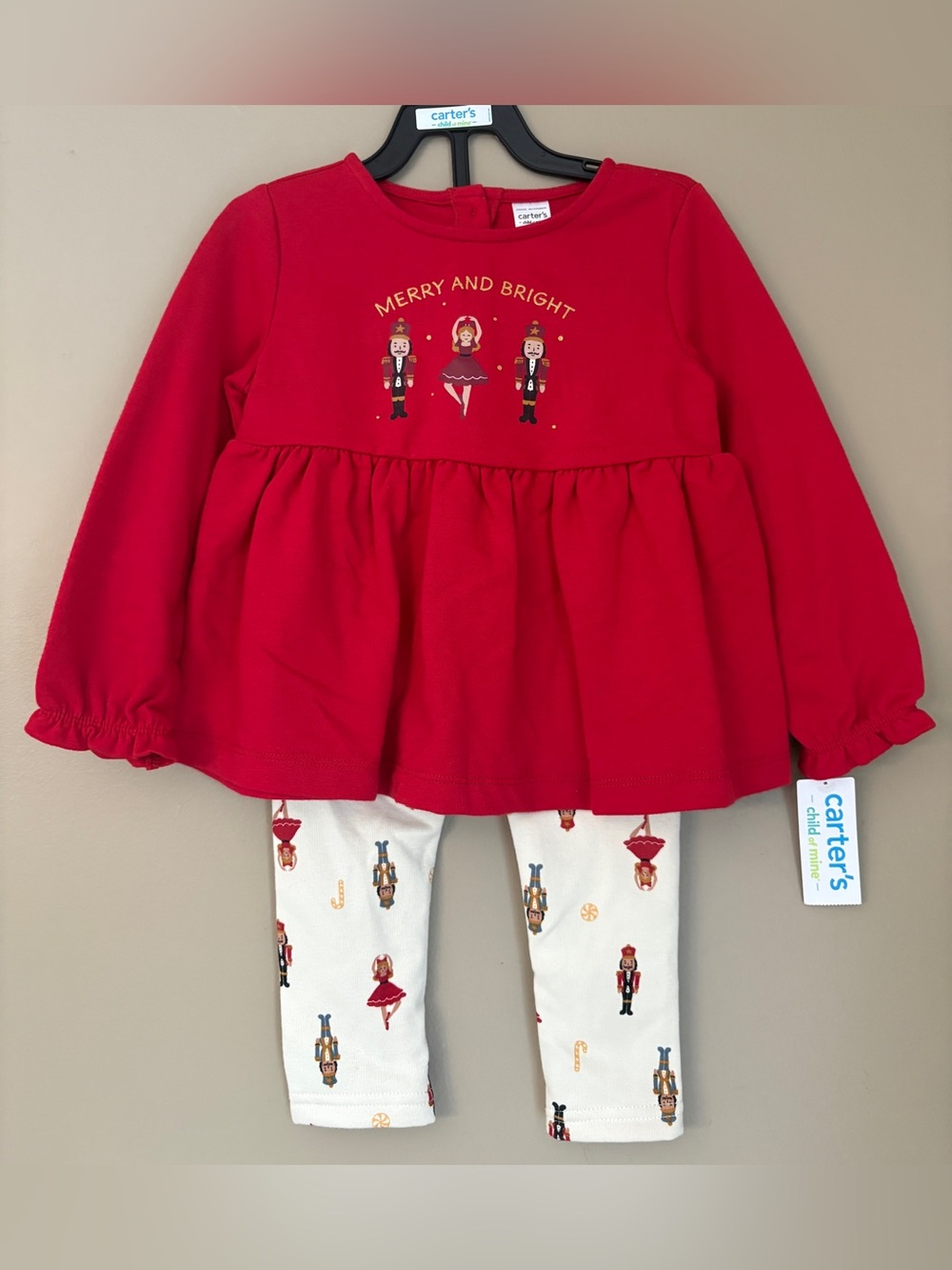 NWT Carter's Child of Mine Toddler Girl Holiday Outfit 2PC Set SIZE 3T